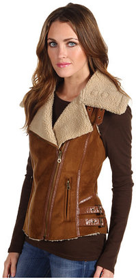 Members Only Charlize Faux Shearling Hunting Vest