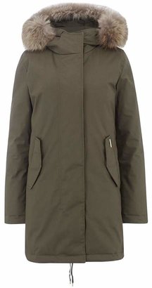 Woolrich Tiffany Parka Coat in Olive