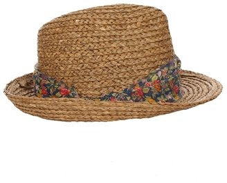 Hat Attack Floral Ribbon Braided Fedora