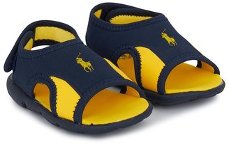 Ralph Lauren Navy & Yellow Slip-On Sandals