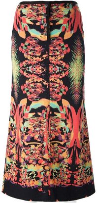 Jean Paul Gaultier Vintage African-icon drill skirt
