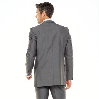 Adolfo Men's Slim-Fit Gray Sharkskin Suit Jacket