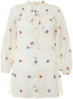 Yumi Butterfly embroidered blouse