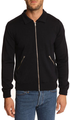 Our Legacy Navy Pocket Zipped Cardigan