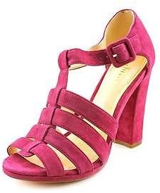 Cole Haan Chelsea T-Strap.Sand Womens Size 8.5 Purple Suede Dress Sandals Shoes