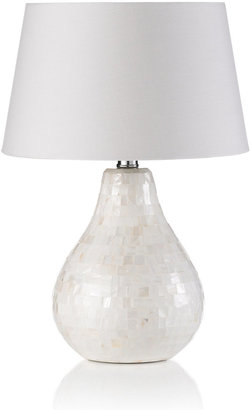 Mother of Pearl Tear Drop Table Lamp