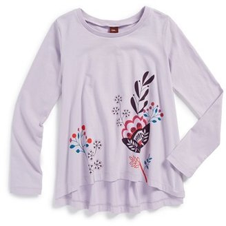 Tea Collection 'Waldblumen' Graphic Twirl Top (Toddler Girls, Little Girls, Big Girls)