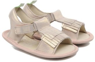 Tip Toey Joey Kids's Fringey Strap Sandals In Pink - Size 7K