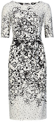 Marks and Spencer M&s Collection Spotted & Trailing Floral Shift Dress