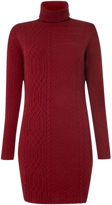 Barbour Cable Knitted Roll Neck Nebit Dress