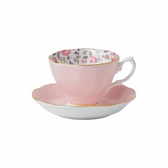 Royal Albert Rose Confetti Vintage Tea Cup and Saucer Set
