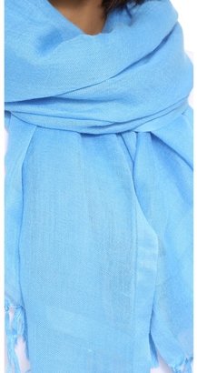 Love Quotes Knotted Tassel Linen Scarf