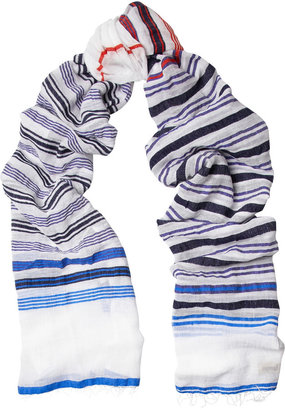 Lemlem Inga striped cotton-blend scarf