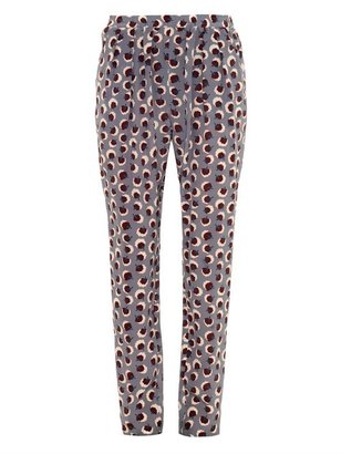 Stella McCartney Christine blossom-print silk trousers