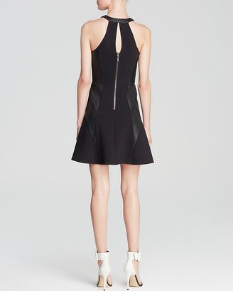 GUESS Dress - Seamed Faux Leather