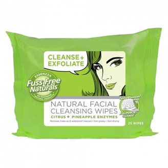 Essenzza Cleanse and Exfoliate Natural Facial Cleansing Wipes 25 wipes