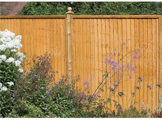 FOREST Garden Closeboard Fence Panels 1.8 x 1.8m High (4 Pack)