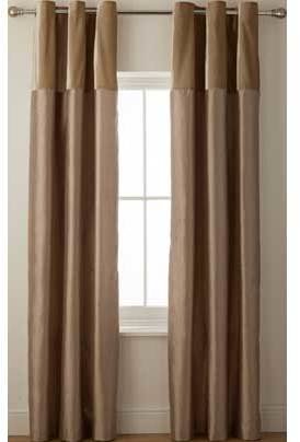 Isabella Collection Heart of House Velvet Top Curtain 168x183cm-Oyster.