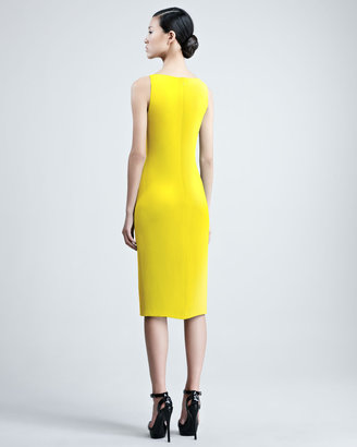 Ralph Lauren Collection Charisse Silk Cady Dress, Yellow