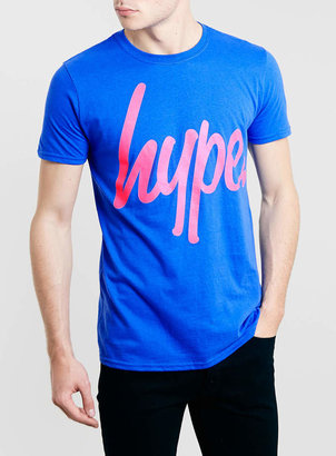 Hype Festival Blue And Pink Script T-shirt*