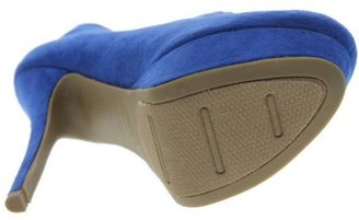 Zigi NEW Spree Blue Faux Suede Platform Booties Shoes 8 Medium (B,M) BHFO