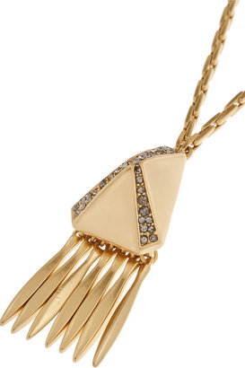 J.Crew Gold-plated crystal necklace