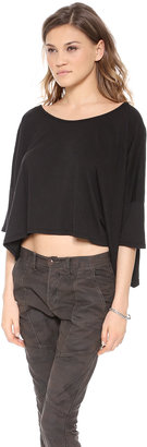 291 Cropped Boxy Drop Shoulder Tee