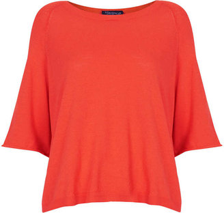 Topshop Knitted Half Sleeve Top