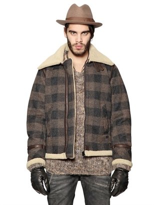 Diesel Wool Shearling & Felt Jacket