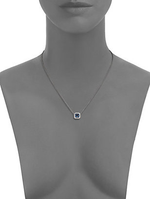 Ippolita Stella London Blue Topaz, Diamond & Sterling Silver Mini Pendant Necklace