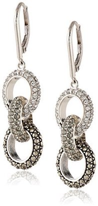 Judith Jack Graduate Sterling Silver and Swarovski Marcasite Crystal Drop Earrings