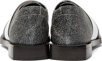 Tillmann Lauterbach Black Cracked Leather Dermee Slip-On Shoes