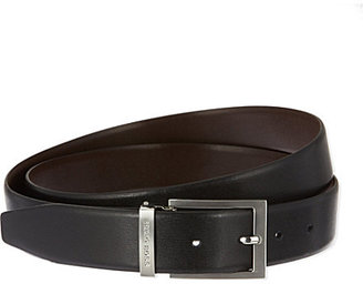 HUGO BOSS Reversible plain leather belt