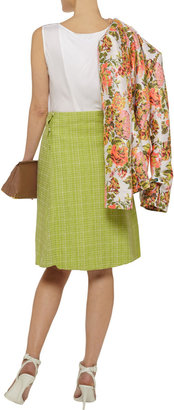 Marni Printed cotton-blend skirt
