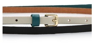Linea Pelle Triple Color Double Wrap Belt