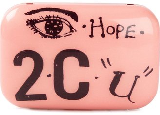 Carven 'Hope 2 C U' Box Clutch