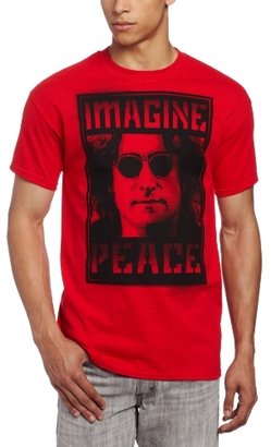 FEA Men's John Lennon Imagine Peace Block Photo Mens T-Shirt