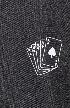 Nat Nast 'Victory' Regular Fit Poker Print Wool Blend Sport Shirt