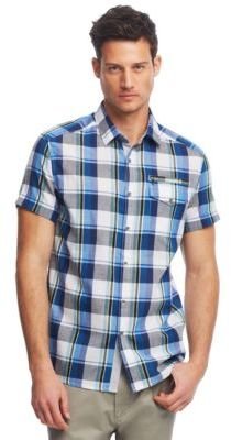 Kenneth Cole NEW YORK Modern Fit Large Check Sport Shirt