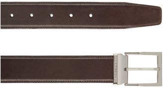 Moreschi York Dark Brown Calf Leather Belt