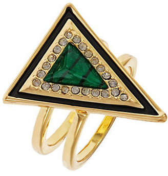 House Of Harlow Teepee Triangle Pave Ring