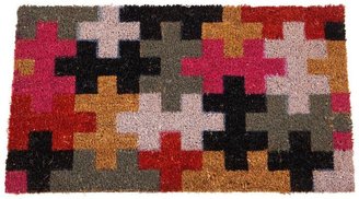 Coir Doormat Jigsaw - Multi