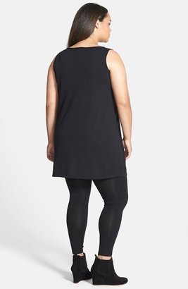Eileen Fisher Washable Wool Crepe Jersey Dress (Plus Size)
