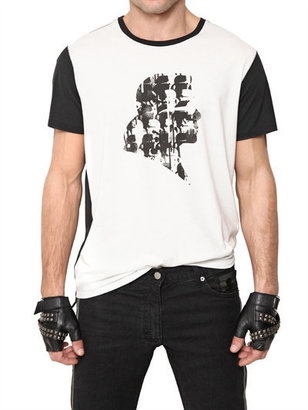 Karl Lagerfeld Paris Techno Jersey Silhouette T-Shirt