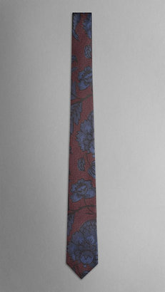 Burberry Floral Design Silk Tie