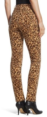 Chico's Tonal Leopard Courduroy Slim Pant