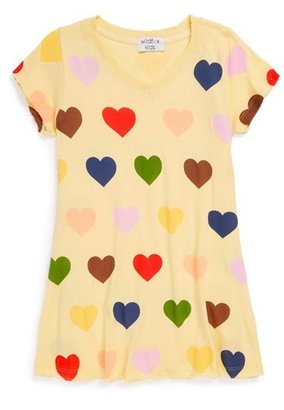 Wildfox Couture 'Hearts' V-Neck Tee (Big Girls)
