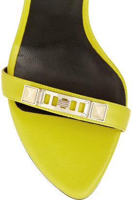 Proenza Schouler Embellished neon leather sandals