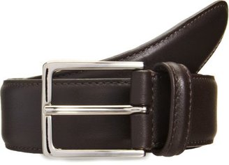 Barneys New York Men's Leather Belt-Brown