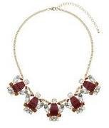 Dorothy Perkins Womens Red Triangle Short Necklace- Red